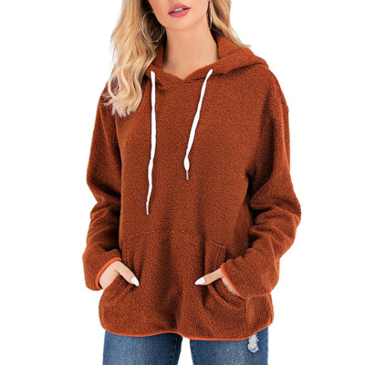Gobestart Womens Casual Winter Warm Long Sleeve Solid Color Hooded Plush Sweatshirt
Gobestart Womens Casual Winter Warm Long Sleeve Solid Color Hooded Plush Sweatshirt