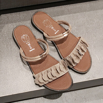 Sandals female summer beach shoes Korean fairy bow chic students flat shoes two wear
Sandals female summer beach shoes Korean fairy bow chic students flat shoes two wear