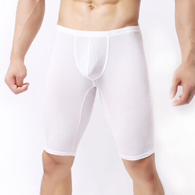 Mens Soft Boxers Briefs Long Leg Shorts Tight Breathable Comfortable Underwear 
Mens Soft Boxers Briefs Long Leg Shorts Tight Breathable Comfortable Underwear