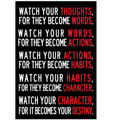 〖Follure〗Watch Your Thoughts Motivational Poster 13 x 19inch
〖Follure〗Watch Your Thoughts Motivational Poster 13 x 19inch