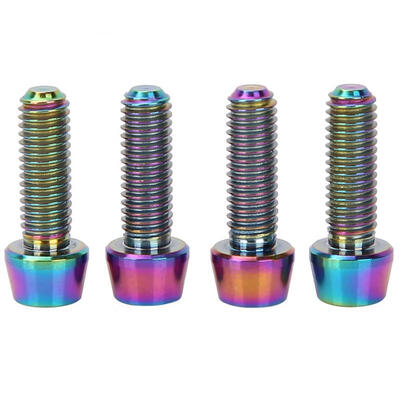 Greensen 4pcs M515mm Bicycle Titanium Alloy Tapered Bolts Mountain Bike Stem Fixed Screws 
Greensen 4pcs M515mm Bicycle Titanium Alloy Tapered Bolts Mountain Bike Stem Fixed Screws