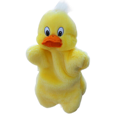 Lovely Cartoon Duck Hand Puppet Baby Kids Children Soft Doll Plush Toys