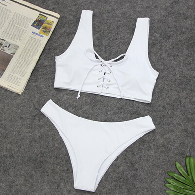 Saidsome Womens Two Piece Solid Baddage Sexy Split Swimsuit Bikini Swimsuit Beachwear 
Saidsome Womens Two Piece Solid Baddage Sexy Split Swimsuit Bikini Swimsuit Beachwear