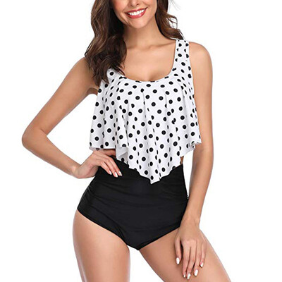 Roseonmyhand Women Two Pieces Bathing Suits Top Ruffled With High Waisted Bottom Bikini Set 
Roseonmyhand Women Two Pieces Bathing Suits Top Ruffled With High Waisted Bottom Bikini Set