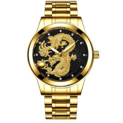 Top Brand Luxury golden watches men Dragon dial stainless steel fashion diamonds wrist watch male quartz clock relogio masculino
Top Brand Luxury golden watches men Dragon dial stainless steel fashion diamonds wrist watch male quartz clock relogio masculino