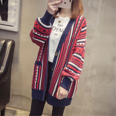 Autumn new sweater loose Korea version 2018 easy long&long style folk style vintage knitted sweater cardigan to match
Autumn new sweater loose Korea version 2018 easy long&long style folk style vintage knitted sweater cardigan to match