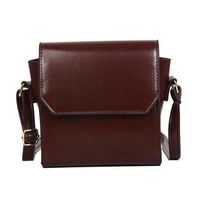 Simple Fashion PU Leather Handbag Square Women Shoulder Messenger Bags