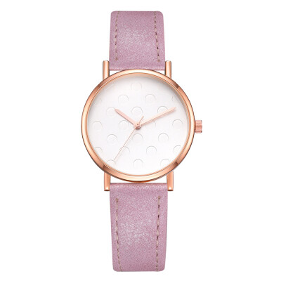 Korean version of the simple casual alloy watch wish new best selling dot PU leather ladies quartz watch
Korean version of the simple casual alloy watch wish new best selling dot PU leather ladies quartz watch