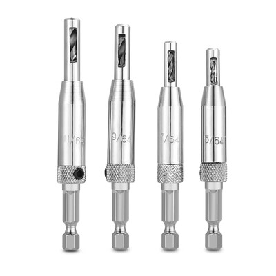 5 64 7 64 9 64 11 64 inch Self Centering Hinge Tapper Core Drill Bit Hole Puncher Woodworking Tool 4pcs
5 64 7 64 9 64 11 64 inch Self Centering Hinge Tapper Core Drill Bit Hole Puncher Woodworking Tool 4pcs