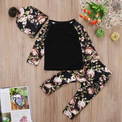Newborn Baby Kids Clothes Girls Boys Floral Clothes Long Sleeve Tops T Shirts Long Pants Pom Pom Hat Outfits
Newborn Baby Kids Clothes Girls Boys Floral Clothes Long Sleeve Tops T Shirts Long Pants Pom Pom Hat Outfits
