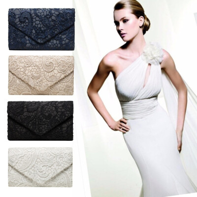 Womens Satin Lace Clutch Bag Evening Bridal Bag Wedding Fashion Prom Vintage Handbag
Womens Satin Lace Clutch Bag Evening Bridal Bag Wedding Fashion Prom Vintage Handbag