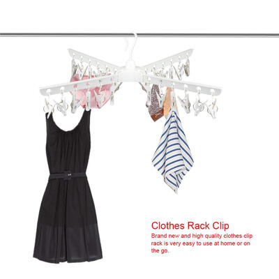 Foldable Clothes Clip Rack Bathroom Towel Holder Multi-functional Hanger Home Travelling Use Clothes Clips Portable Clips
Foldable Clothes Clip Rack Bathroom Towel Holder Multi-functional Hanger Home Travelling Use Clothes Clips Portable Clips