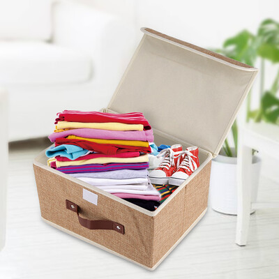 Cotton Linen Storage OrganizerFabric Folding Clothing Storage Box Home Closet Clothes Books Children Toys Organizer
Cotton Linen Storage OrganizerFabric Folding Clothing Storage Box Home Closet Clothes Books Children Toys Organizer