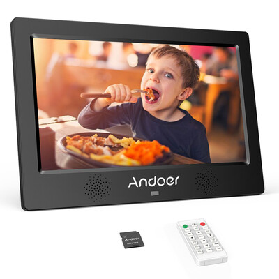 Andoer 101 Inch Digital Photo Picture Frame 1024600 Resolution TFT-LED Screen Support CalendarClockAlarm ClockPhotoMusicVid
Andoer 101 Inch Digital Photo Picture Frame 1024600 Resolution TFT-LED Screen Support CalendarClockAlarm ClockPhotoMusicVid
