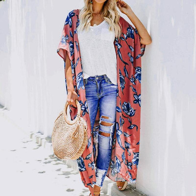 New Women Chiffon Kimono Cardigan Floral Print Boho Loose Outerwear Beachwear Bikini Cover Up Red
New Women Chiffon Kimono Cardigan Floral Print Boho Loose Outerwear Beachwear Bikini Cover Up Red