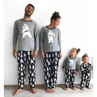 Family Matching Pajamas Set Adult Children Bear Casual Sleepwear Nightwear Pjs
Family Matching Pajamas Set Adult Children Bear Casual Sleepwear Nightwear Pjs