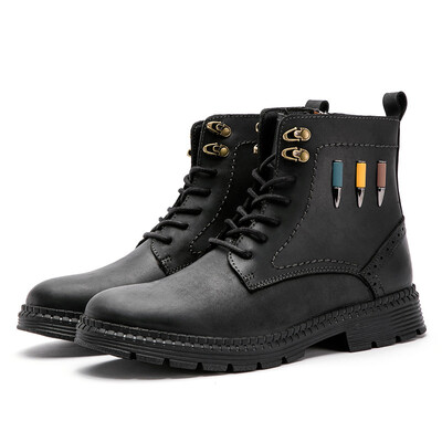 Cross-border new first layer leather Martin boots combat boots mens outdoor casual shoes mens round head tooling shoes men
Cross-border new first layer leather Martin boots combat boots mens outdoor casual shoes mens round head tooling shoes men