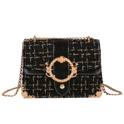 Tailored Womens Ladies Fashion Simple Leisure Chian Single Shoulder Messenger Bags