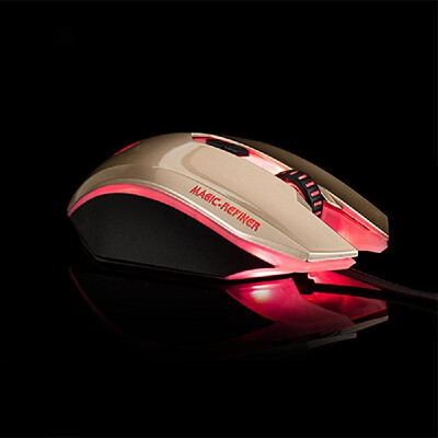 MAGIC-REFINER MG5 USB Wired Gaming Mouse Game Mice LED Breathing Light 2000DPI Adjustable for PC LaptopGolden
MAGIC-REFINER MG5 USB Wired Gaming Mouse Game Mice LED Breathing Light 2000DPI Adjustable for PC LaptopGolden