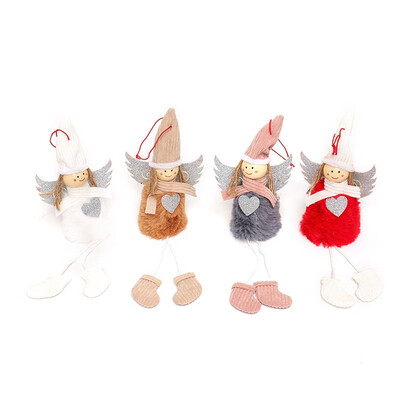 Plush Angel With Glitter Heart Christmas Pendant Decorative Hanging Figurine Ornaments Holiday Gift Decorations
Plush Angel With Glitter Heart Christmas Pendant Decorative Hanging Figurine Ornaments Holiday Gift Decorations