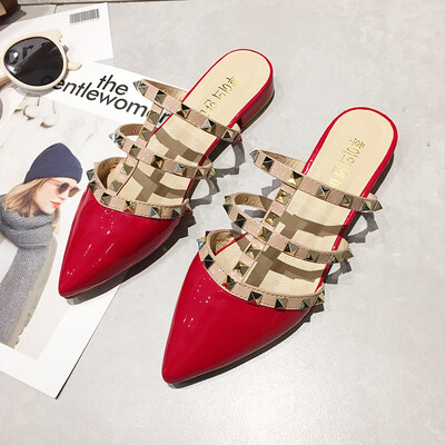 Baotou slippers women spring&summer simple pointed rivets cold slippers chic low heel Muller shoes ins
Baotou slippers women spring&summer simple pointed rivets cold slippers chic low heel Muller shoes ins