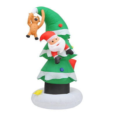 7 Inflatable LED Lit Santa Claus Stuck In Christmas Tree Lawn Yard Decoration
7 Inflatable LED Lit Santa Claus Stuck In Christmas Tree Lawn Yard Decoration