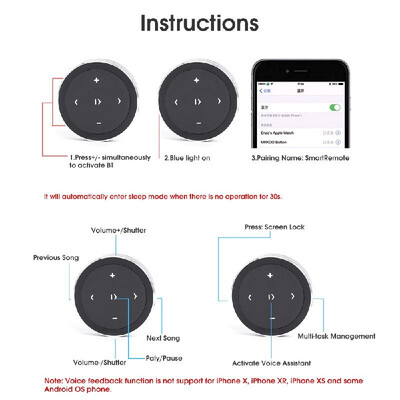 Wireless Bluetooth 40 Remote Control Media Button Car Motorcycle Steering Wheel Music Play Remote Control for iOS Android
Wireless Bluetooth 40 Remote Control Media Button Car Motorcycle Steering Wheel Music Play Remote Control for iOS Android