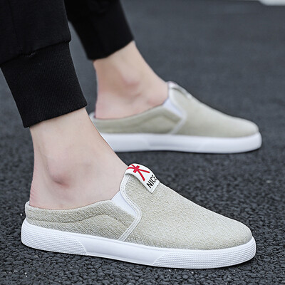 In summer the Korean version of mens slippers&sandals outdoor sandals wear canvas semi-trailer personality summer Baotou tid
In summer the Korean version of mens slippers&sandals outdoor sandals wear canvas semi-trailer personality summer Baotou tid