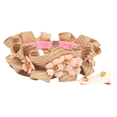 Puppy Dog Bowknot Flower Decoration Collar Cat Neck Strap Necklace Pet Chain for Pets Chihuahua Teddy with Bell
Puppy Dog Bowknot Flower Decoration Collar Cat Neck Strap Necklace Pet Chain for Pets Chihuahua Teddy with Bell
