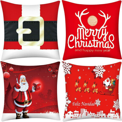 Tailored 4PC Merry Christmas Short Plush Pillowcase Sofa Pad Set Home Decoration 18x18 In
Tailored 4PC Merry Christmas Short Plush Pillowcase Sofa Pad Set Home Decoration 18x18 In