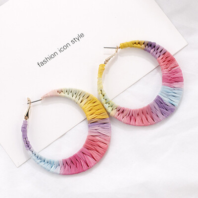 Flashbuy Raffia Round Hollow Drop Earrings For Women Rainbow Geometric Handmade Earring Fashion Jewelry Wedding Gift Accessories
Flashbuy Raffia Round Hollow Drop Earrings For Women Rainbow Geometric Handmade Earring Fashion Jewelry Wedding Gift Accessories