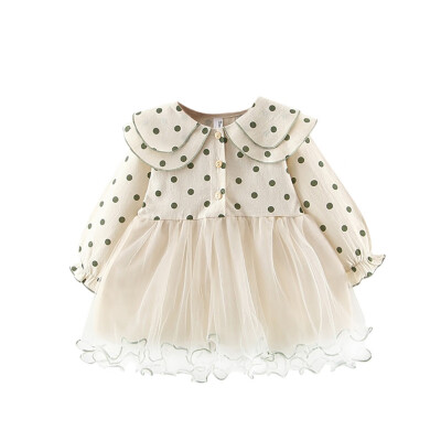 Spring Autumn Fashion Teenage Girl Long Sleeve Dress Baby Girl Polka Dot Mesh Dress Girls Age 1-3Y Party Casual Dresses
Spring Autumn Fashion Teenage Girl Long Sleeve Dress Baby Girl Polka Dot Mesh Dress Girls Age 1-3Y Party Casual Dresses
