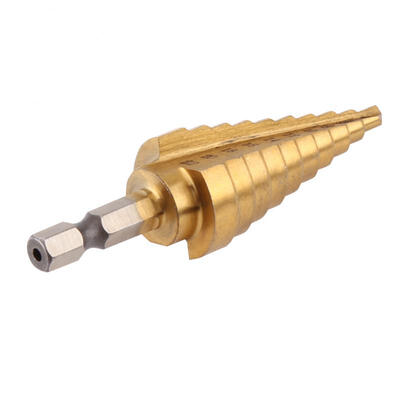 Greensen 1pc High Speed Steel Titanium Coated Step Drill Bit Hole Cutter Hex Shank Power Tools 4-22mm
Greensen 1pc High Speed Steel Titanium Coated Step Drill Bit Hole Cutter Hex Shank Power Tools 4-22mm