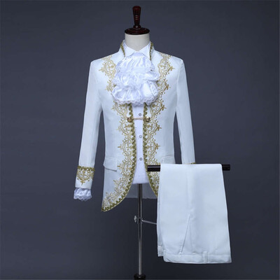 Toponeto Mens European Style Court Costumes Military Uniforms Performances Suit
Toponeto Mens European Style Court Costumes Military Uniforms Performances Suit