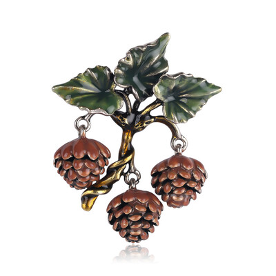 1 Pc Enamel Pine Hazelnut Brooch Plant Pins Unisex Corsage Pins Collar Scarf Brooches Jewelry
1 Pc Enamel Pine Hazelnut Brooch Plant Pins Unisex Corsage Pins Collar Scarf Brooches Jewelry