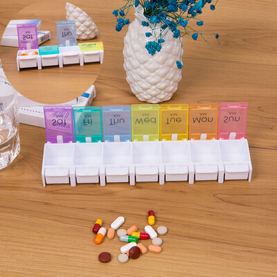 Gobestart Pill Box 7 Day Medicine Tablet Dispenser Organizer Weekly Storage Case Extra Large
Gobestart Pill Box 7 Day Medicine Tablet Dispenser Organizer Weekly Storage Case Extra Large