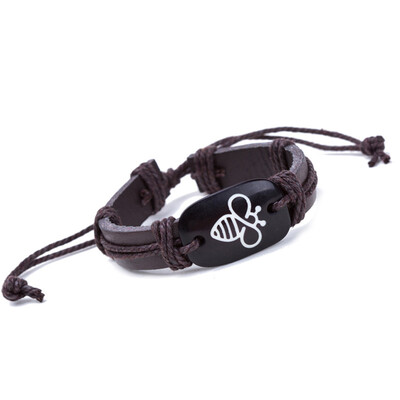 1pcs Customized Bracelet Lovely Bee Leather Bracelet AliExpress Best Selling Handmade Bracelets For Men Dropshipping Xmas New
1pcs Customized Bracelet Lovely Bee Leather Bracelet AliExpress Best Selling Handmade Bracelets For Men Dropshipping Xmas New