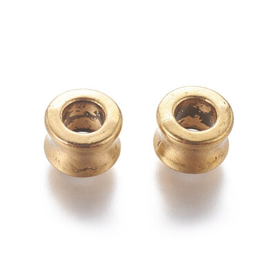 Tibetan Style Alloy European Beads Large Hole Beads Tube Lead Free & Nickel Free & Cadmium Free Antique Golden 8x55mm
Tibetan Style Alloy European Beads Large Hole Beads Tube Lead Free & Nickel Free & Cadmium Free Antique Golden 8x55mm
