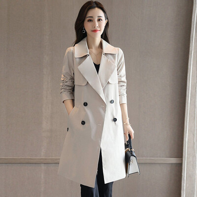 Cypress House 2018 Autumn New Womens Korean Solid Color Lapel Long Sleeve Double-Breasted Pocket Design Windbreaker S83R0311FA111M Beige
Cypress House 2018 Autumn New Womens Korean Solid Color Lapel Long Sleeve Double-Breasted Pocket Design Windbreaker S83R0311FA111M Beige