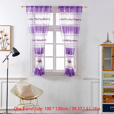 Horizontal Stripe Sheer Curtain Window Screening Window Rod Pocket Curtain Panel for Living Room Bedroom Dining Room 39"X51" 1 Pan
Horizontal Stripe Sheer Curtain Window Screening Window Rod Pocket Curtain Panel for Living Room Bedroom Dining Room 39"X51" 1 Pan