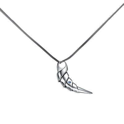 Simple Personality Men\ Wolf\ Tooth Clavicle Chain Leather Chain