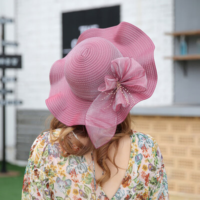 Hat Female Summer Eaves Sunhat Beach Sunshade Cap Sunscreen Recreational Korean version of bow straw hat
Hat Female Summer Eaves Sunhat Beach Sunshade Cap Sunscreen Recreational Korean version of bow straw hat