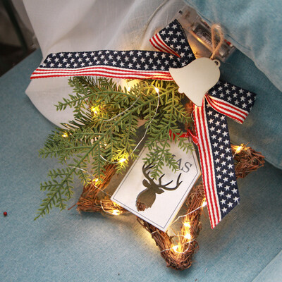 〖Follure〗Christmas Wreath Door Wall Ornament Pentagram Hanging Decoration With Bowknot
〖Follure〗Christmas Wreath Door Wall Ornament Pentagram Hanging Decoration With Bowknot