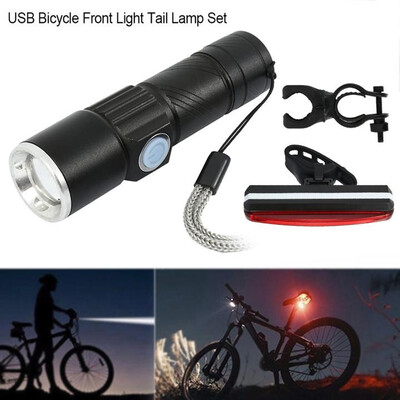 USB Bicycle Front Light Tail Lamp Set LED MTB Bike Bicycle Cycle Head Front Light Rear Tail Lamp Set
USB Bicycle Front Light Tail Lamp Set LED MTB Bike Bicycle Cycle Head Front Light Rear Tail Lamp Set