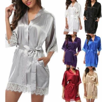 2019 Silk Satin Kimono Robe Dressing Gown Wedding Bridesmaid Sleepwear Bathrobe
2019 Silk Satin Kimono Robe Dressing Gown Wedding Bridesmaid Sleepwear Bathrobe