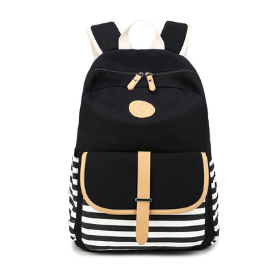 Korean Style Fashion Canvas Backpack Casual Travel Bag