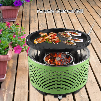 Greensen Portable Charcoal Barbecue Grill Smokeless Round BBQ Grills for Garden Indoor Outdoor
Greensen Portable Charcoal Barbecue Grill Smokeless Round BBQ Grills for Garden Indoor Outdoor