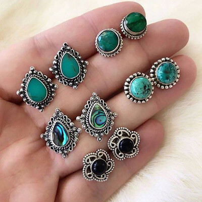 5Pairs Set Boho Arrow Cross Moon Flower Gem Silver Earrings Set Women Punk Stud Earrings Set Personality Party Clothing Jewelry
5Pairs Set Boho Arrow Cross Moon Flower Gem Silver Earrings Set Women Punk Stud Earrings Set Personality Party Clothing Jewelry