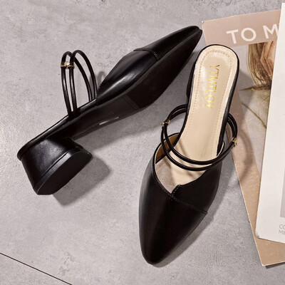Korean version of thick-heeled Baotou slippers womens spring&summer 2019 new fashion wear with mueller shoes wear Joker sanda
Korean version of thick-heeled Baotou slippers womens spring&summer 2019 new fashion wear with mueller shoes wear Joker sanda