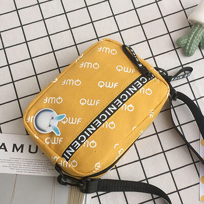 2019 fashionable new Korean single-shoulder bag cloth bag womens bag water-washing Oxford small-cloth bag inclined package ba